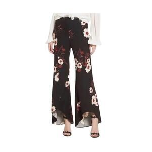 Leith High Waist Floral Flare Pants Size M Floral Romance Whimsygoth Mod Cottage